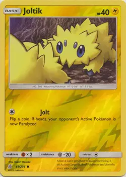 x4 Joltik - 61/236 - Common - Reverse Holo Pokemon SM11 Unified Minds M/NM - Image 1