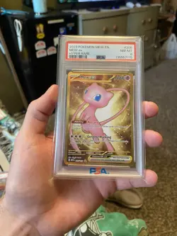 2023 POKEMON MEW EN-151 HYPER RARE #205 MEW EX PSA 8 NM-MT - Image 1