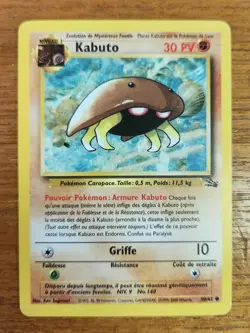French Kabuto Pokemon Card, Fossil Set 50/62 - Image 1