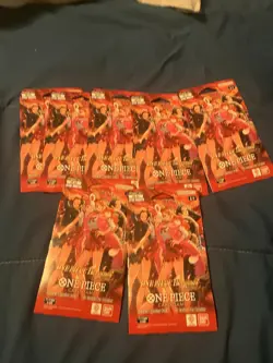 7 Pack Lot~One Piece ‘HEROINES EDITION” Sleeved Extra Booster~EB-03 English EB03 - Image 1