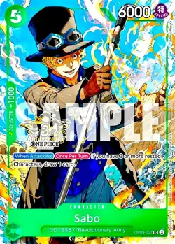 Sabo RARE 3RD ANNIVERSARY PROMO ALT ART OP09-027 ONE PIECE TCG NM - Image 1