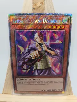Yu-Gi-Oh! TCG Kycoo the Ghost Destroyer Platinum Secret Rare Card RA03-E110 - Image 1