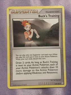 Pokemon Legends Awakened Uncommon Card - Buck's Training 130/146 - Image 1