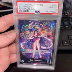 2024 ONE PIECE OP07-500 YEARS IN THE FUTURE ALTERNATE ART BOA HANCOCK 038 PSA 10 - Image 1
