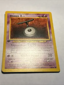 Pokemon TCG Neo Destiny 88/105 Unown [T] 1st Edition Vintage WOTC CARD NM - Image 4