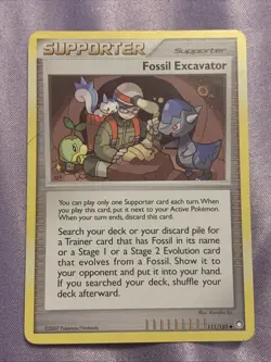 Pokemon Card Fossil Excavator Mysterious Treasures Uncommon 111/123 - Image 1