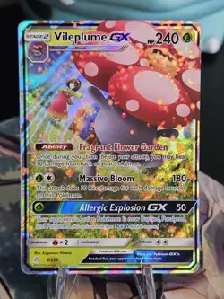 Vileplume GX 4/236 Pokemon Cosmic Eclipse Pokemon Card Pokemon TCG NM - Image 1