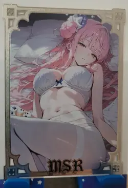 Misono Mika Double Sided Gold Metal Card MSR Goddess Story Waifu #91/100 - Image 2
