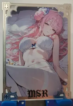 Misono Mika Double Sided Gold Metal Card MSR Goddess Story Waifu #91/100 - Image 3
