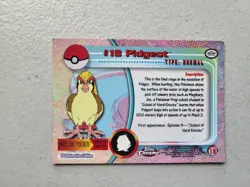 Pidgeot Topps Chrome Vintage Pokemon Card #18 Tcg 2000 series 1 MP Free Shipping - Image 2