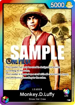 Monkey D. Luffy RAINBOW LIVE ACTION Battle Pack Promo One Piece TCG Near Mint - Image 1
