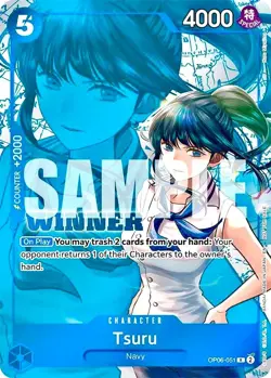 Tsuru RARE WINNER CHAMPIONSHIP ALT ART OP06-051 ONE PIECE TCG MINT NM - Image 1
