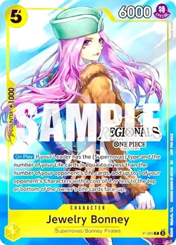 Jewelry Bonney RARE REGIONALS TOURNAMENT PROMO ALT ART P-085 ONE PIECE TCG NM - Image 1