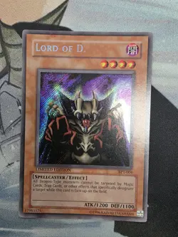 Yugioh TCG - Lord Of D. BPT-004 - Secret Rare Limited Edition Promo - LP - Image 1
