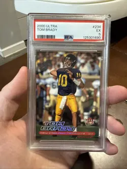 2000 Fleer Ultra Tom Brady #234 PSA 5 - Image 1