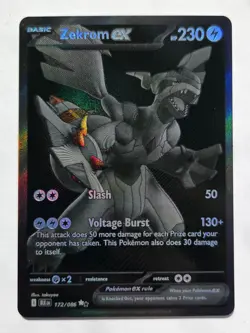 Pokemon TCG Zekrom EX Black Bolt English Card 172/086 S&V - Image 1