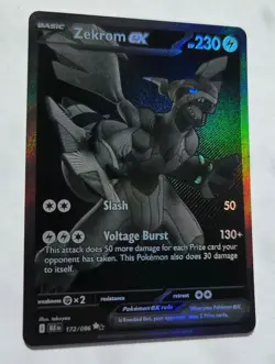 Pokemon TCG Zekrom EX Black Bolt English Card 172/086 S&V - Image 3