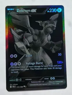 Pokemon TCG Zekrom EX Black Bolt English Card 172/086 S&V - Image 5