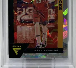 Jalen Brunson PSA 10 -2020 Panini Flux ‘Cracked Ice’ -Knicks, Mavs, Villanova - Image 3