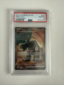Pokemon TCG Ting Lu Ex Paldea Evolved English Full Art Graded PSA 10 - Image 1