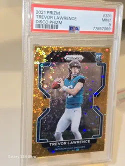 2021 Panini Trevor Lawrence Orange Disco Silver Prizm Rc #331 Psa 9🌱🔥📈📈 - Image 1