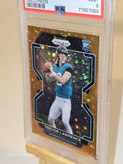 2021 Panini Trevor Lawrence Orange Disco Silver Prizm Rc #331 Psa 9🌱🔥📈📈 - Image 2