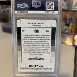 2024 Topps Black-And-White Elly De La Cruz #RR1 Rookie Resolution PSA 10 ( RC ) - Image 2