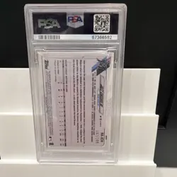 2021 Topps Chrome Jazz Chisholm Aqua Refractor Auto PSA 10 /199 - Image 2