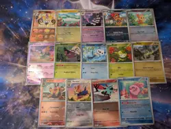 Pokemon White Flare + Black Bolt PokeBall Reverse Holo Lot - 14 Cards, NM/Mint - Image 1