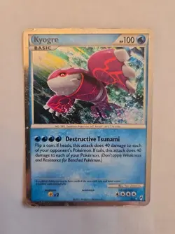 Pokemon TCG Kyogre Call of Legends SL6 Shiny Holo Rare Pokemon Card - Image 1