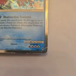 Pokemon TCG Kyogre Call of Legends SL6 Shiny Holo Rare Pokemon Card - Image 5