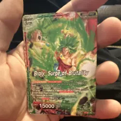 Bandai Dragon Ball Super Card Game Broly Surge of Brutality Foil 4 Card Lot - Image 1