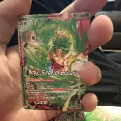 Bandai Dragon Ball Super Card Game Broly Surge of Brutality Foil 4 Card Lot - Image 4