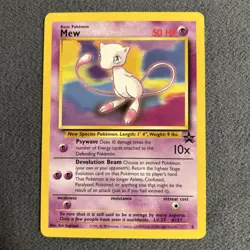 Pokemon Mew No.8 Black Star Promo Card WOTC Vintage NM - Image 1