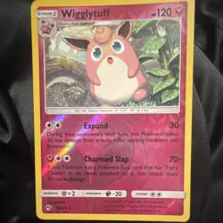 Pokemon Wigglytuff 134/214 SM-Lost Thunder Rare Stage 1 HP120 Holo English Card - Image 1
