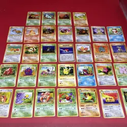 Lot of 32 Vintage Pokemon Pocket Monsters Cards Pikachu, Meowth, Etc - Image 1