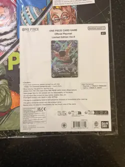 One Piece Card Game - Official Limited Ed. Vol.4 playmat + Promo Zoro English - Image 2