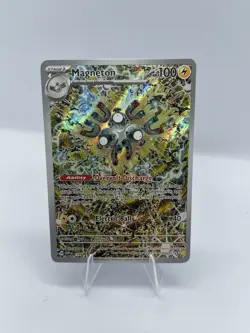 Pokemon TCG Magneton 159 SV Promo Full Art Holo 100 HP Electric Ball Card - Image 1