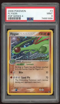 FLYGON 2006 POKEMON POP SERIES 4 #3 HOLO CARD PSA 9 MINT - Image 1