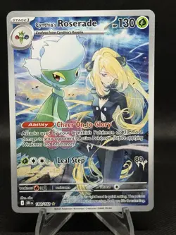 Cynthia's Roserade 184/182 Holo SV10: Destined Rivals Pokemon Card - Image 1