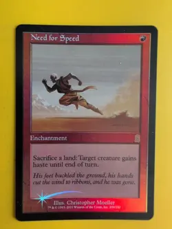 Need for Speed. Enchantment .. MTG Card. Odyssey.Old Border FOIL. - Image 2