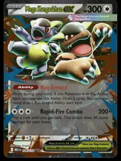 Pokemon Cards Mega Kangaskhan ex 104/132 Mega Evolution Double Rare NM - Image 1