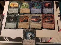 9x MTG LoTR Regular Showcase Card Lots - Image 1