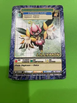 Bandai Digimon Digital Monster Trading Card Series 6 Lillymon BO-289 - Image 1