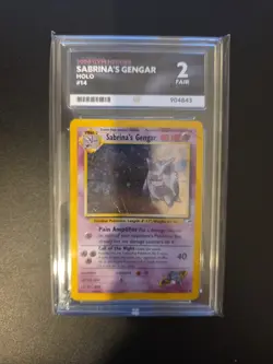 ACE 2 Sabrina's Gengar 14/132 Holo Gym Heroes Pokemon Card Very Low Pop - Image 1