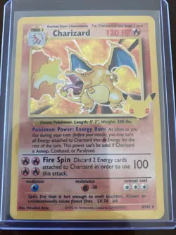 Pokemon TCG Charizard 25th Celebrations Holo Rare Card 4/102 - Image 1