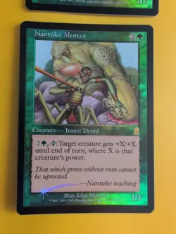 Nantuko Mentor & Nantuko Elder. MTG Card. Odyssey.Old Border FOIL.2 card - Image 2
