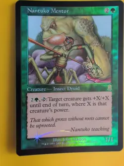 Nantuko Mentor & Nantuko Elder. MTG Card. Odyssey.Old Border FOIL.2 card - Image 4