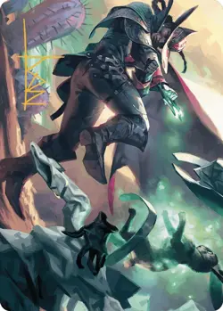 Magic Metamorphic Blast Art Card (Gold-Stamped Signature) [Outlaws of Thunder J - Image 1