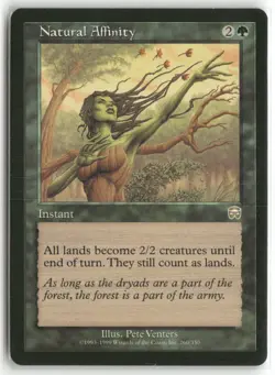 Natural Affinity 260 Rare Mercadian Masques Magic: The Gathering MP - Image 1